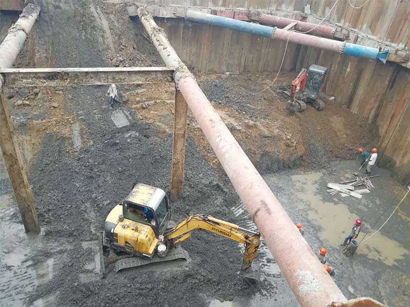 污水廠工程施工現場