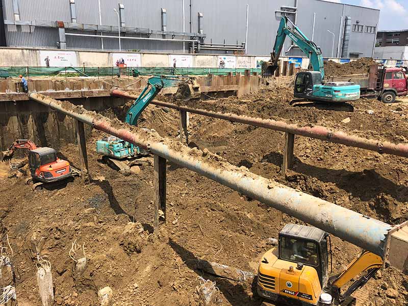 新城污水廠工程施工現場